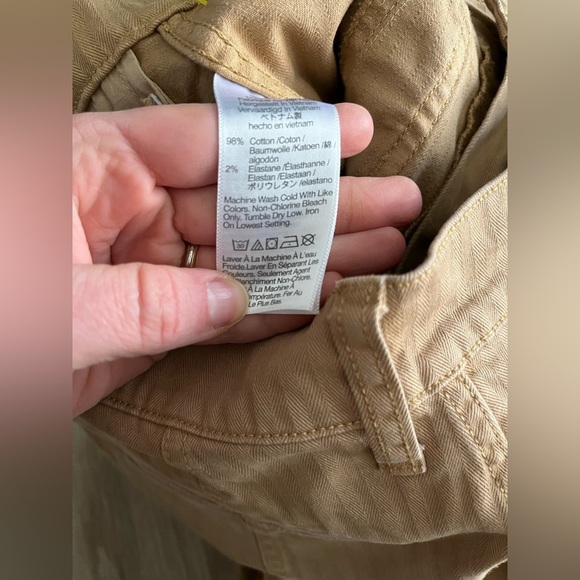 Madewell Women’s The Garment-Dyed '90s Straight Cargo Pant Sand Dune - Size 25 - Picture 8 of 9